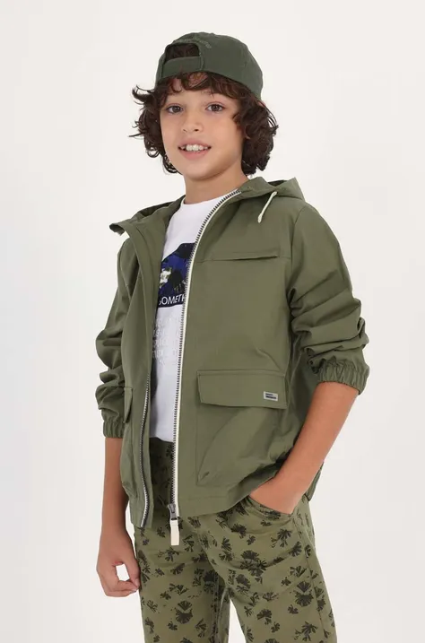 Дитяча куртка Mayoral колір зелений