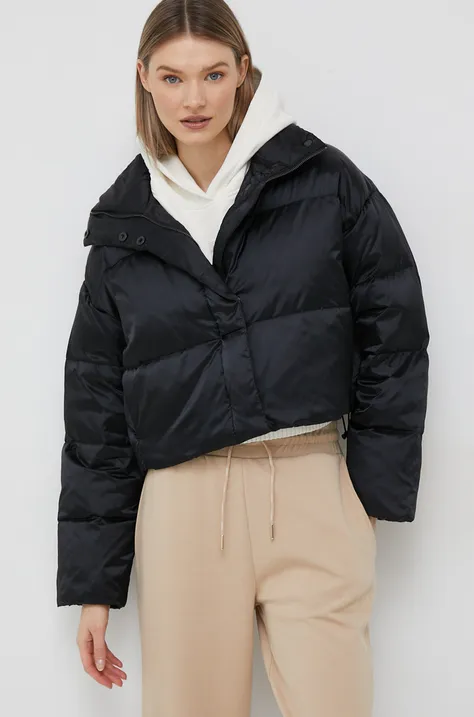 Пухова куртка Calvin Klein жіноча колір чорний зимова