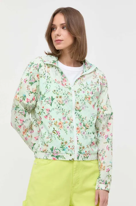 Guess windbreaker culoarea verde, de tranzitie