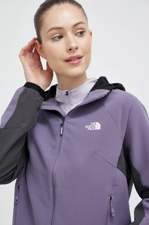 The North Face jacheta de exterior culoarea violet, de tranzitie