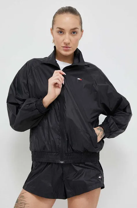 Куртка Tommy Hilfiger жіноча колір чорний перехідна