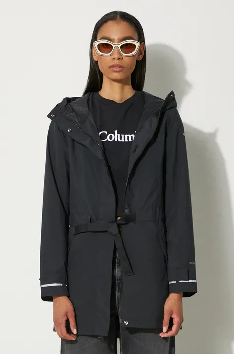 Columbia parka Here and There damska kolor czarny przejściowa 2034763