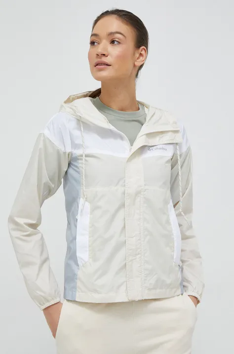 Куртка Columbia жіноча колір бежевий перехідна 1989523-100