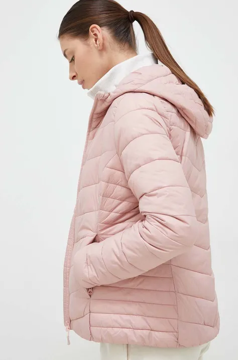 4F kurtka damska kolor różowy przejściowa