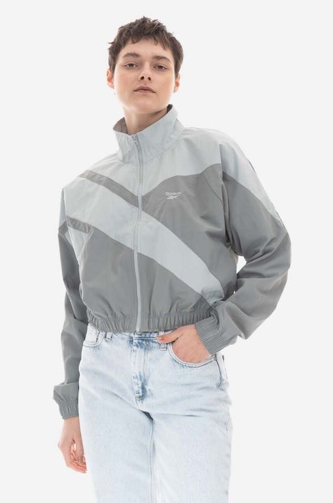 Куртка Reebok женская цвет зелёный переходная IC0189-green