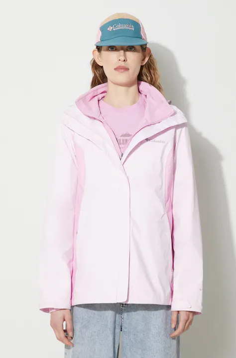 Columbia jacket Arcadia II women's pink color