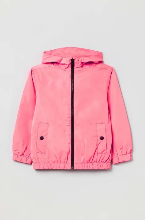 Παιδικό μπουφάν OVS χρώμα: ροζ