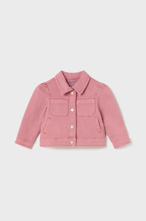 Куртка для немовлят Mayoral колір рожевий
