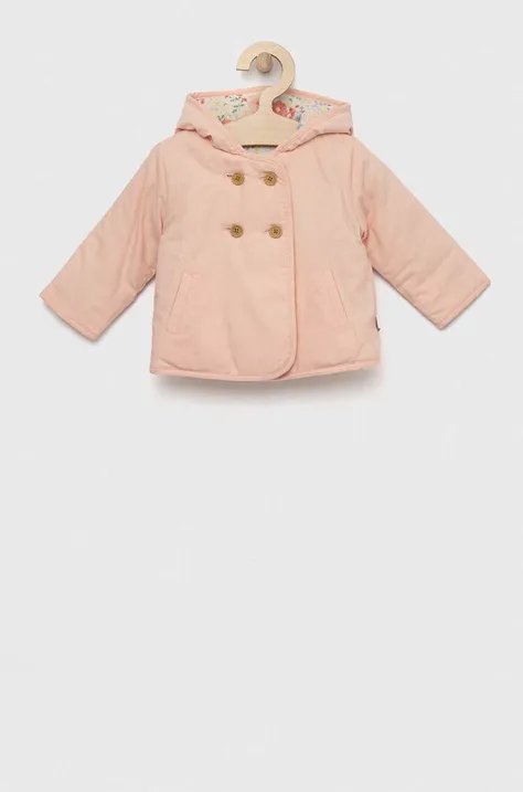 United Colors of Benetton kurtka niemowlęca kolor różowy