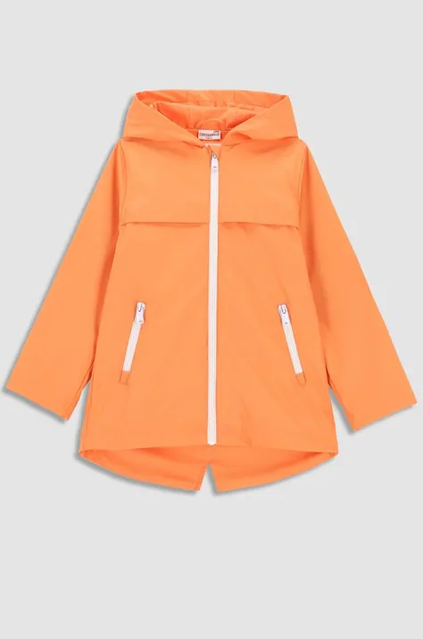 Otroška vodoodporna jakna Coccodrillo oranžna barva