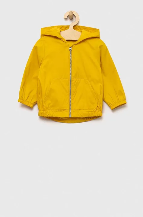 United Colors of Benetton kurtka dziecięca kolor żółty