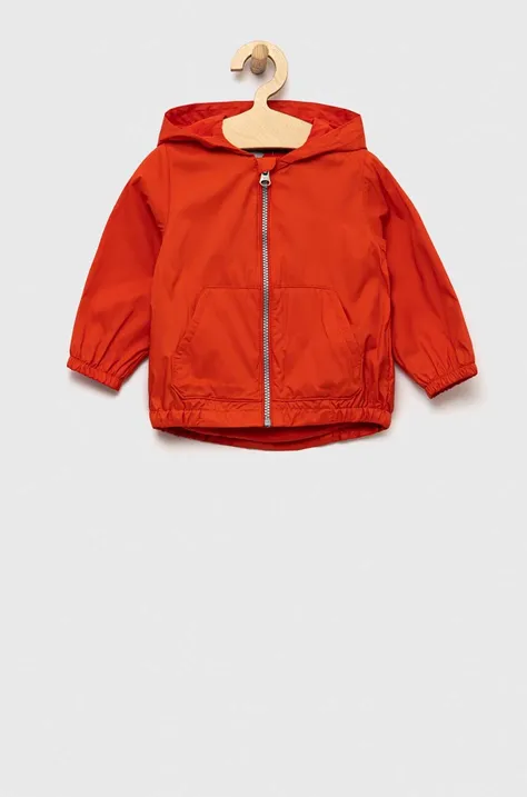 United Colors of Benetton kurtka dziecięca kolor czerwony