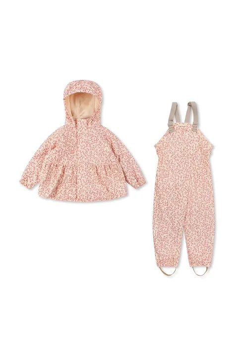 Παιδική φόρμα και μπουφάν Konges Sløjd χρώμα: ροζ