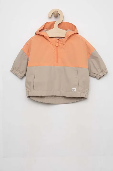 Παιδικό μπουφάν GAP χρώμα: πορτοκαλί
