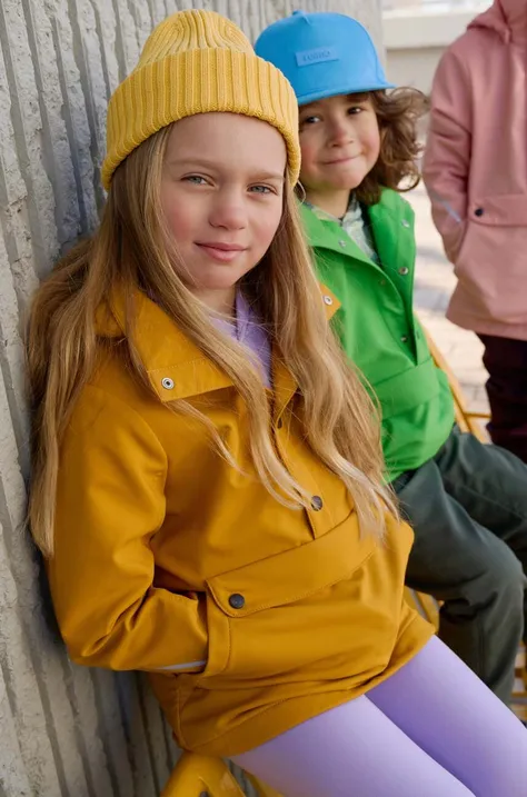 Otroška jakna Reima rumena barva