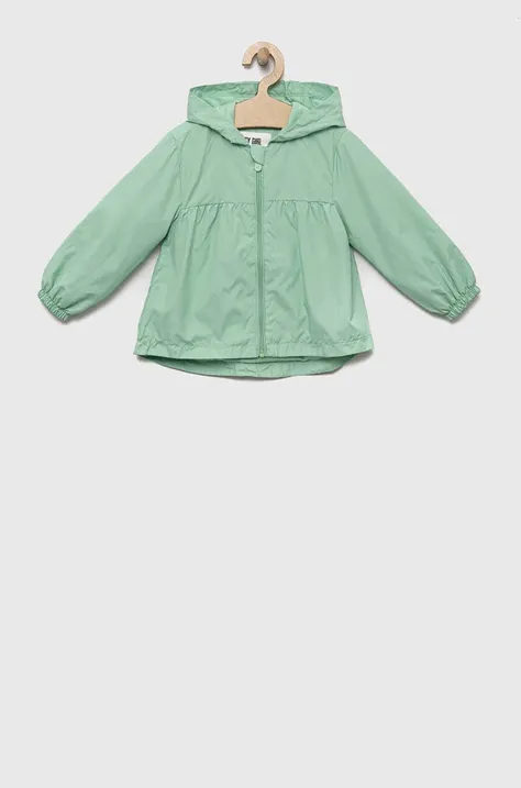 Otroška jakna zippy zelena barva