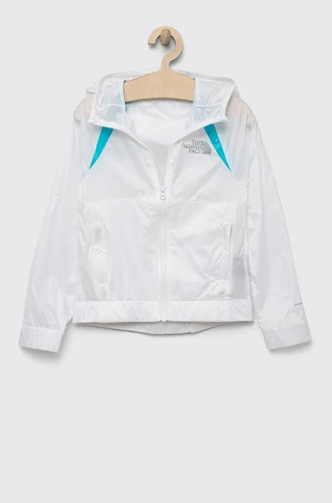 Otroška jakna The North Face bela barva