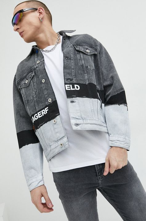 Τζιν μπουφάν Karl Lagerfeld Jeans