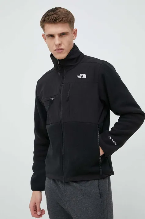 The North Face sports sweatshirt Denali black color