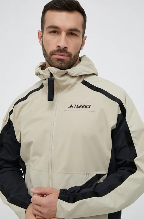 adidas TERREX kurtka outdoorowa Utilitas kolor beżowy