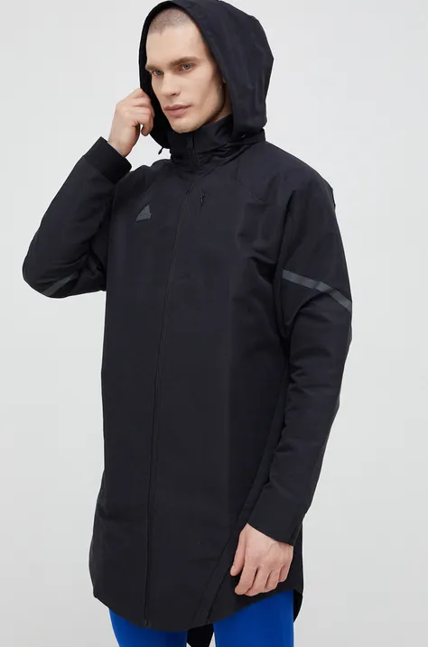 Куртка adidas чоловіча колір чорний перехідна