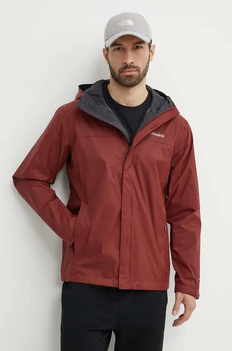 Куртка outdoor Columbia Watertight II колір бордовий