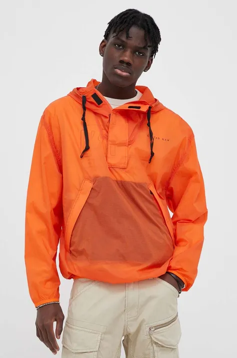 G-Star Raw rövid kabát férfi, narancssárga, átmeneti, oversize