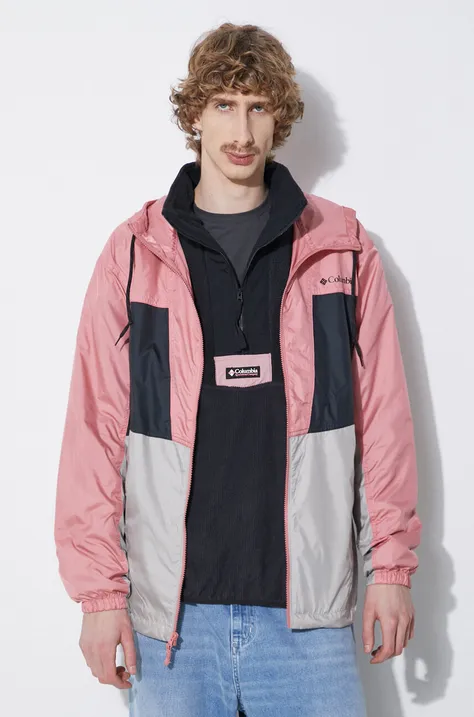 Columbia jacket men's pink color
