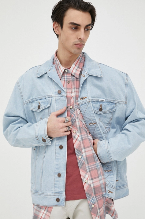 Джинсова куртка Wrangler чоловіча перехідна oversize