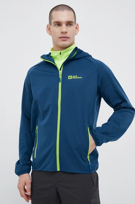 Яке за спортове на открито Jack Wolfskin Feldberg Hoody в синьо