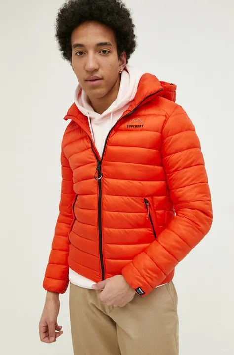 Superdry kurtka męska kolor pomarańczowy zimowa