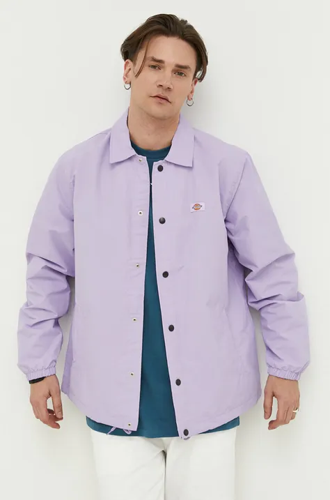 Dickies kurtka męska kolor fioletowy przejściowa