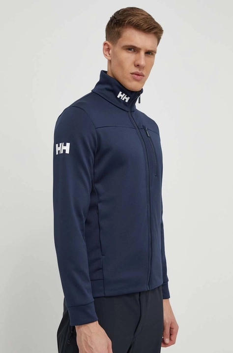 Športni pulover Helly Hansen Crew Fleece mornarsko modra barva