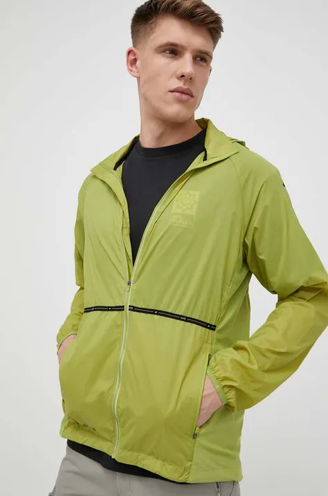 Bežecká bunda 4F zelená farba