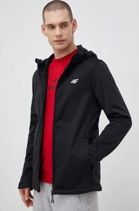 Спортивна куртка 4F колір чорний перехідна