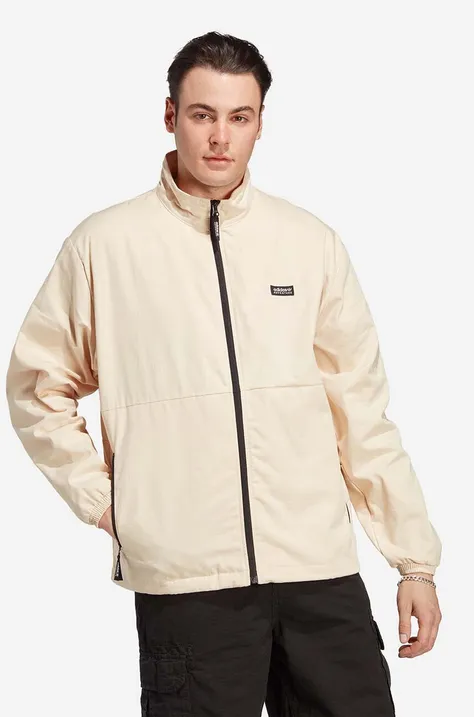 adidas Originals jacket Adventure Nature Awakening Windbreaker men's beige color
