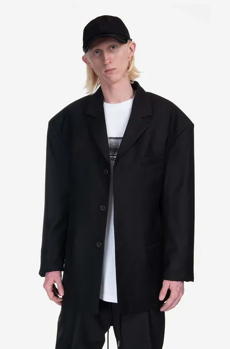 Vlnená bunda 032C Orion' Wool Suit Jacket čierna farba, SS23-W-4100 BLACK
