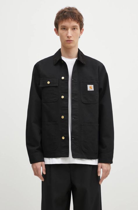 Βαμβακερό σακάκι Carhartt WIPMichigan Coat χρώμα: μαύρο