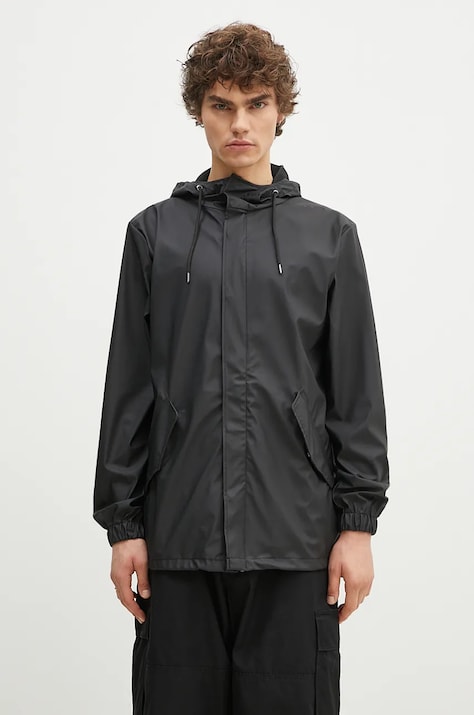 Протидощова куртка Rains 18010 Fishtail Jacket колір чорний перехідна 18010.01-01Black