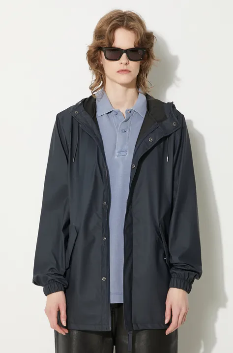 Rains jacket 18010 Fishtail Jacket navy blue color