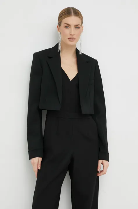 Σακάκι Victoria Beckham χρώμα: μαύρο