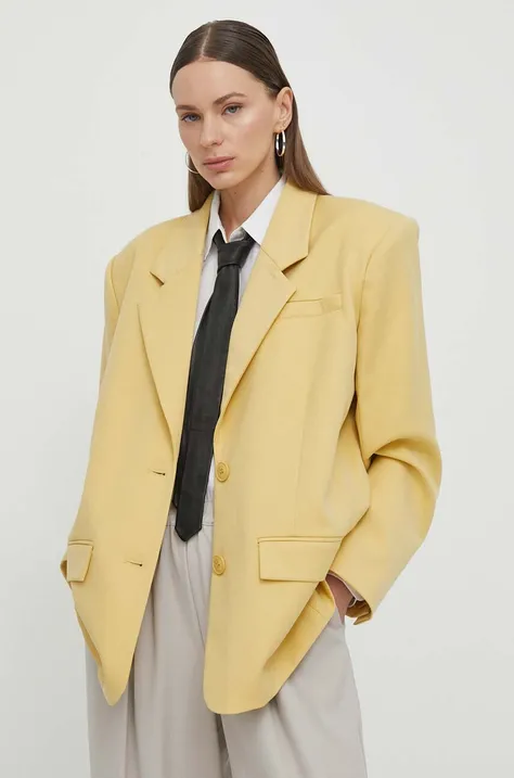 Пиджак Gestuz Paula цвет жёлтый однобортный однотонный