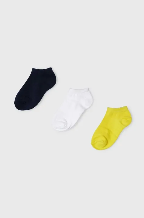 Παιδικές κάλτσες Mayoral 3-pack χρώμα: κίτρινο