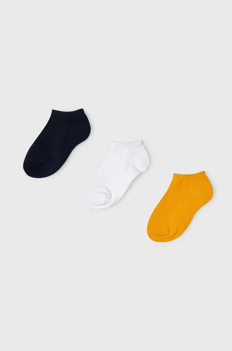 Дитячі шкарпетки Mayoral 3-pack колір помаранчевий