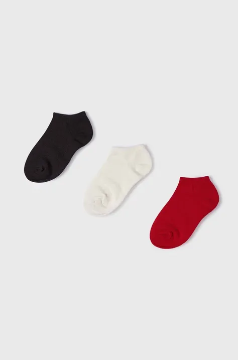 Dječje čarape Mayoral 3-pack boja: crvena