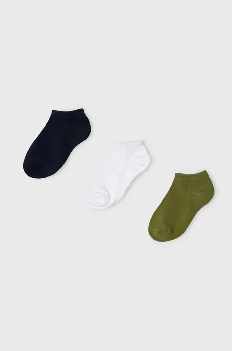 Дитячі шкарпетки Mayoral 3-pack колір зелений