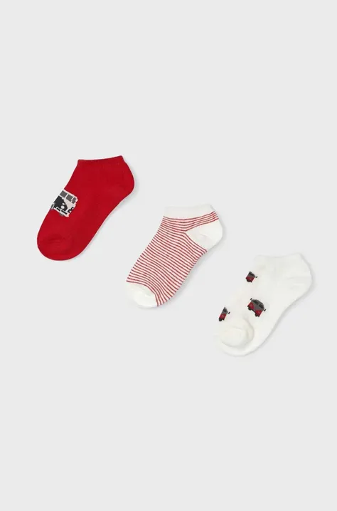 Dječje čarape Mayoral 3-pack boja: crvena