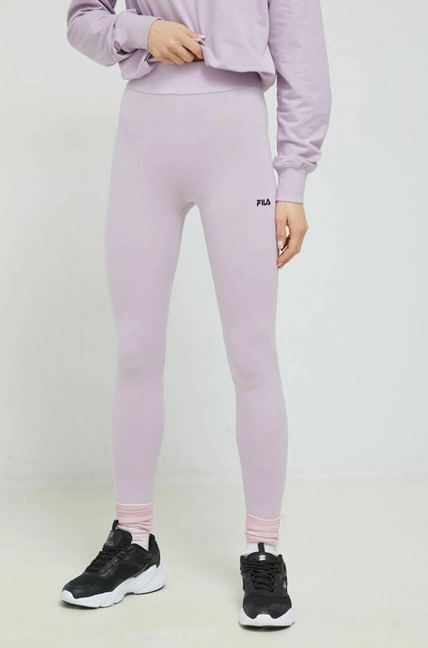 Fila legging lila, női, nyomott mintás