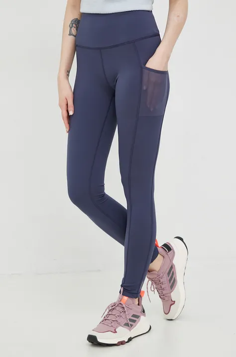 Columbia leggins sport Windgates femei, culoarea albastru marin, modelator