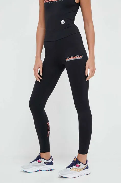 LaBellaMafia legginsy treningowe Essentials kolor czarny z nadrukiem